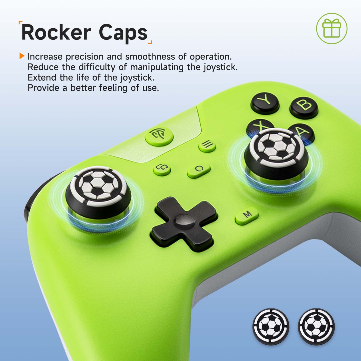 EasySMX X05 Hall Effect Gaming Controller For PC / Steam / Nintendo Switch Green