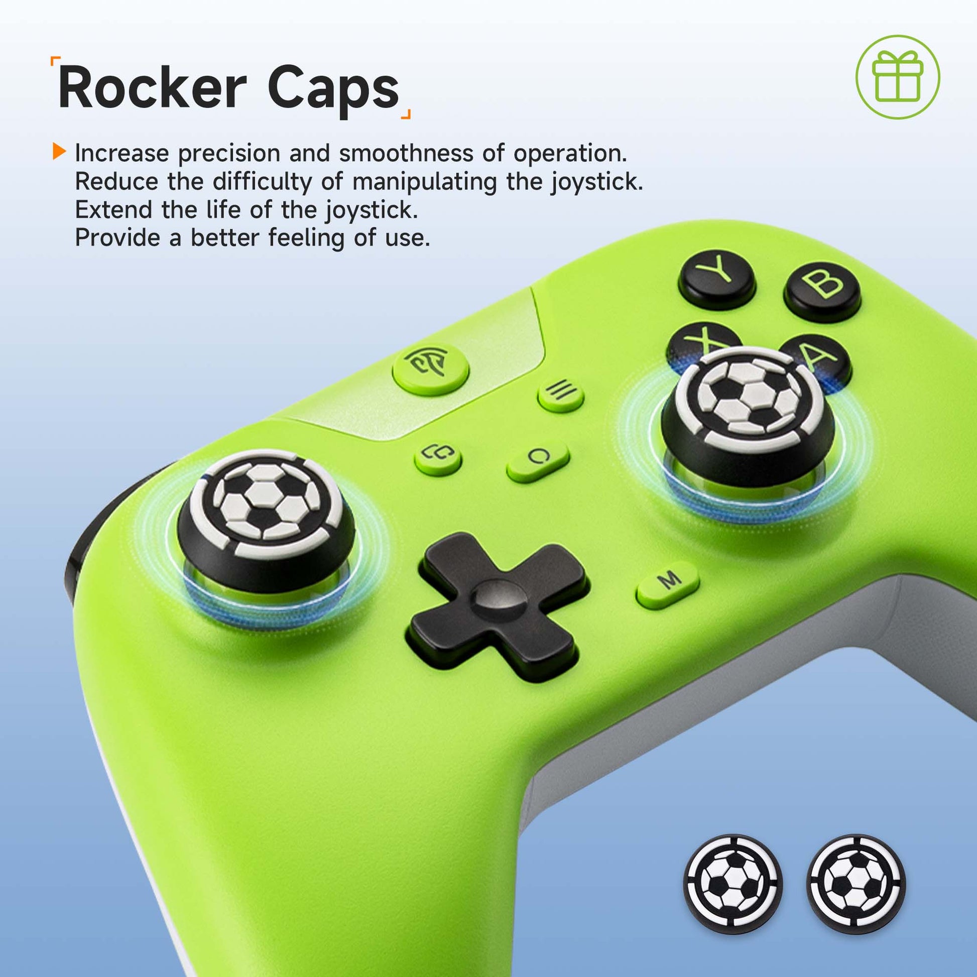 EasySMX X05 Hall Effect Gaming Controller For PC / Steam / Nintendo Switch Green