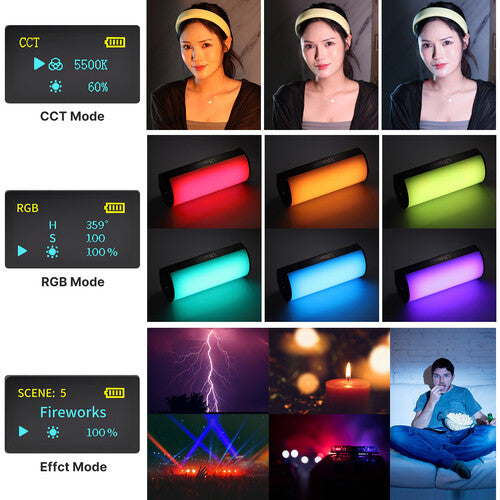 Ulanzi Compact Magnetic RGB LED Tube Light (3.9")