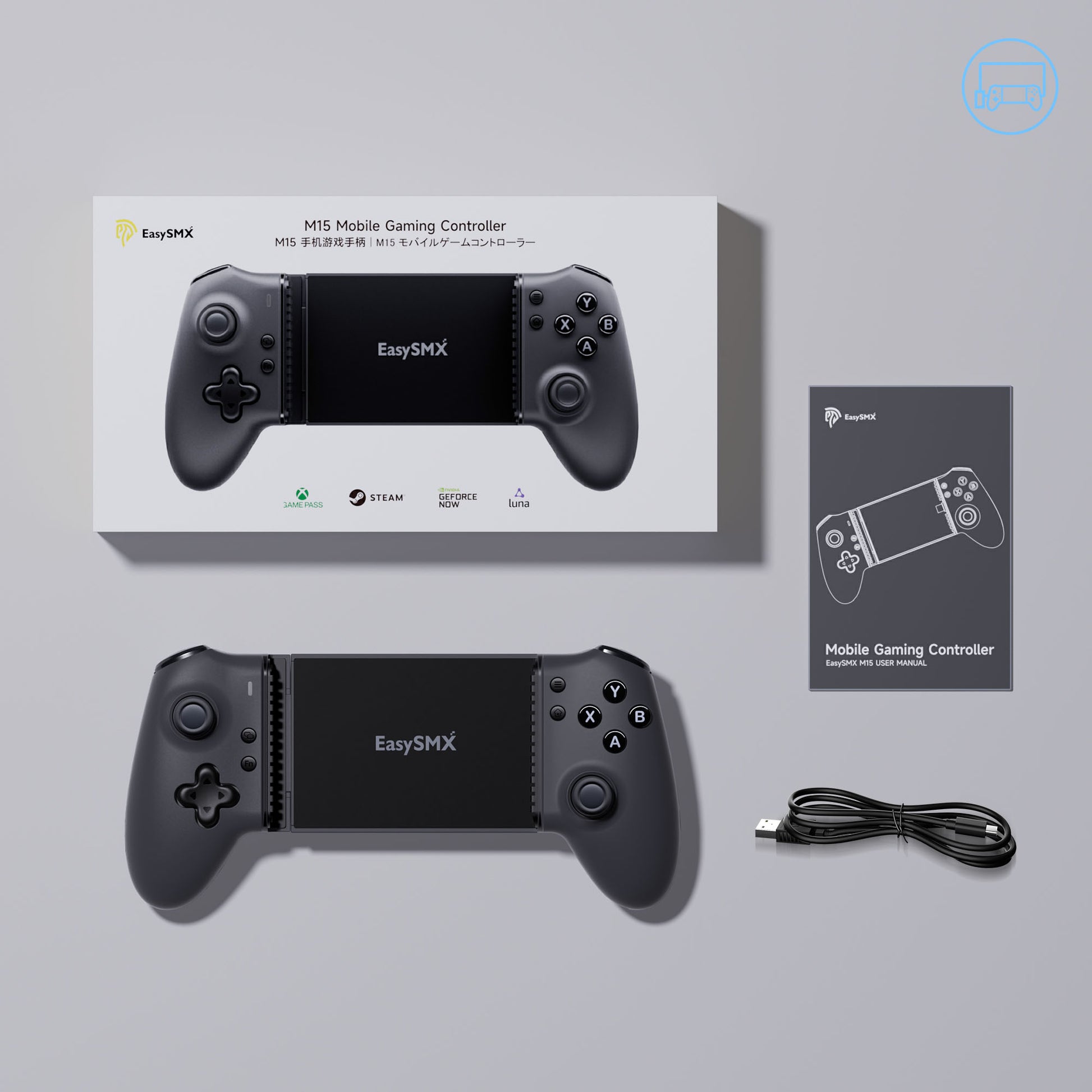 EasySMX M15 Type C Mobile Gaming Controller With Hall Effect & Mechanical Buttons