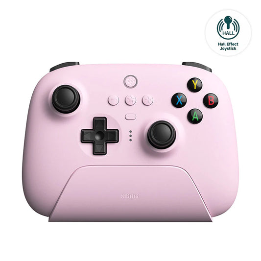8BitDo Ultimate 2.4G Gaming Controller with Charging Dock (Hall Effect Joysticks) Pink