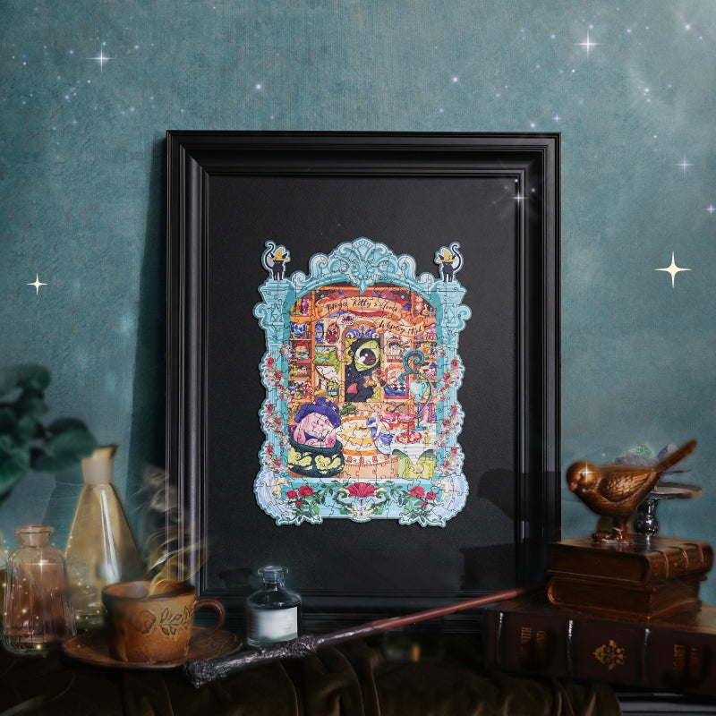 Robotime Magic Kitty's Home Wooden Jigsaw Puzzle