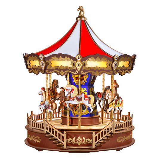 Robotime Classic Carousel 3D DIY Wooden Puzzle Music Box