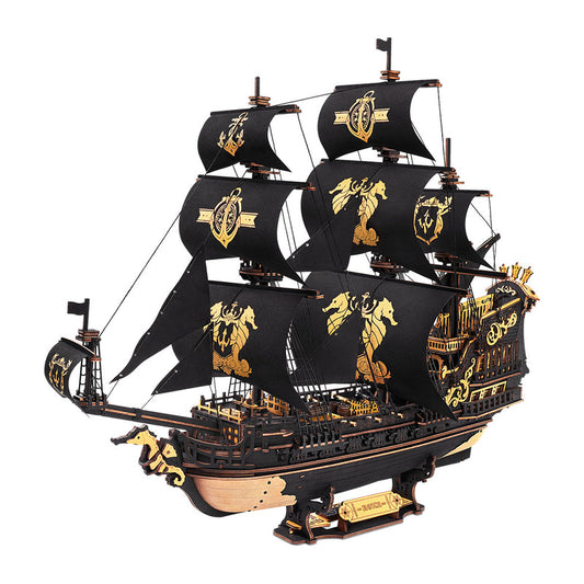 Robotime DIY The Seahorse Barque 3D Wooden Puzzle