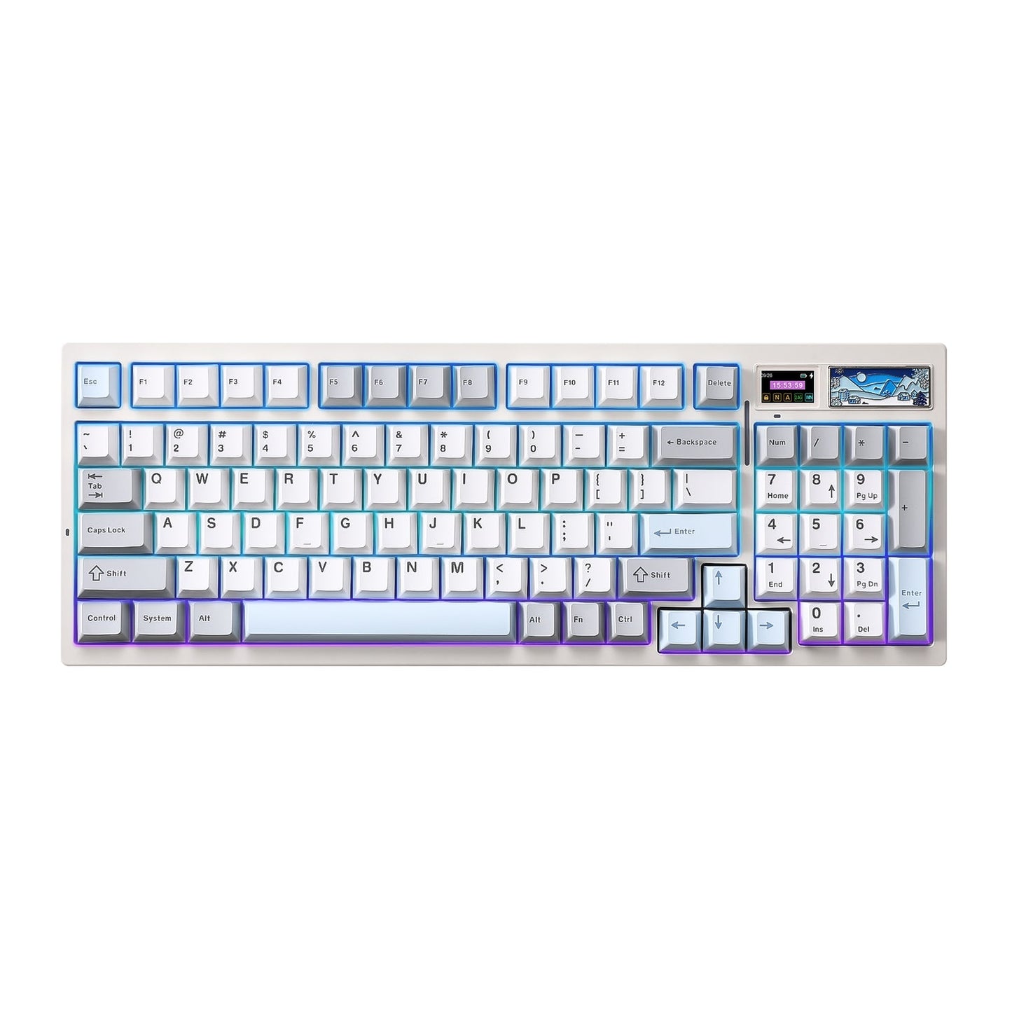 YUNZII IF99 QMK/VIA Full Size LCD Mechanical Gaming Keyboard