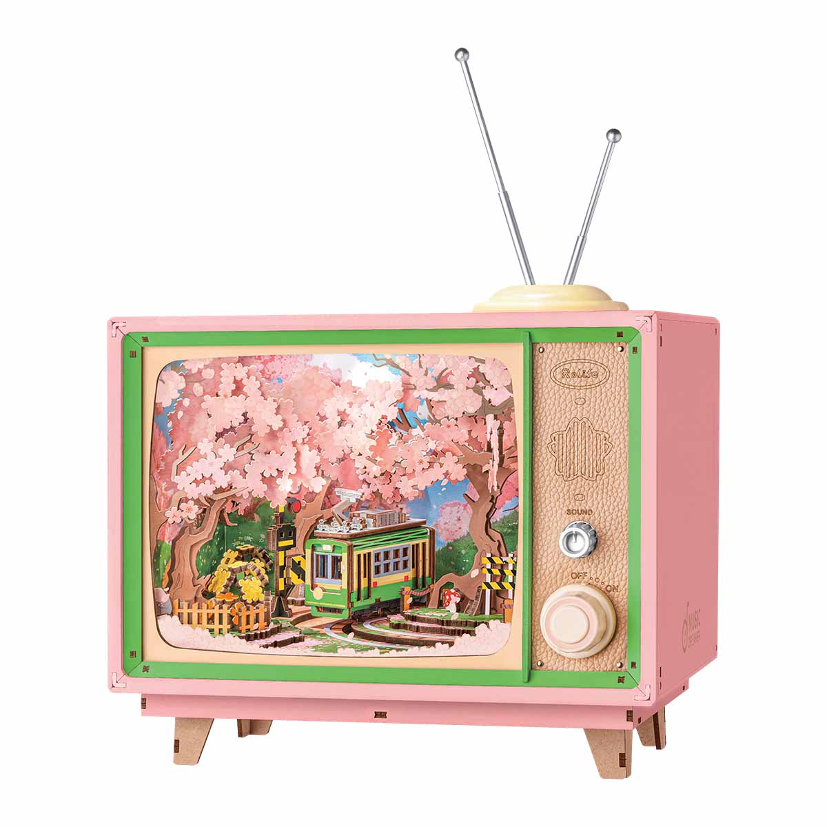 Robotime Sakura Dreamy Tour DIY Music Box 3D Wooden Puzzle
