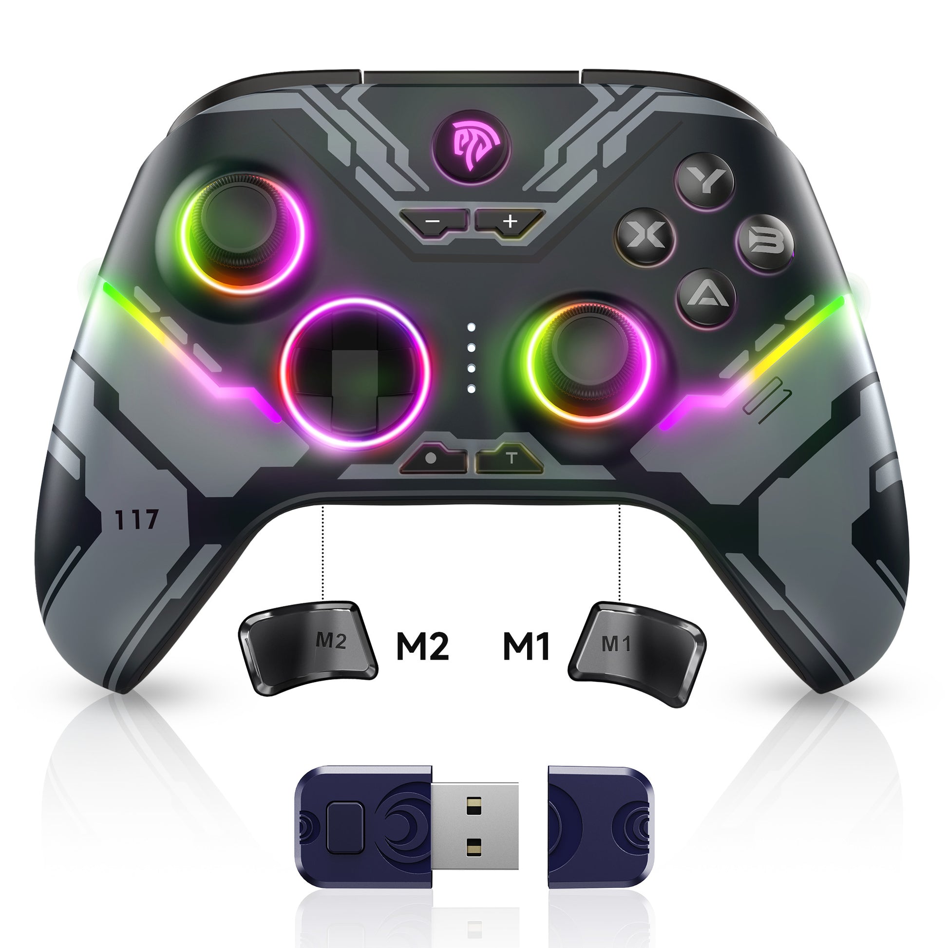 EasySMX X15 RGB Controller – Hall Effect Joystick & Trigger for Windows / Steam / Switch Starfield