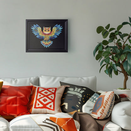Robotime Owl Colorful Wooden Jigsaw Puzzle