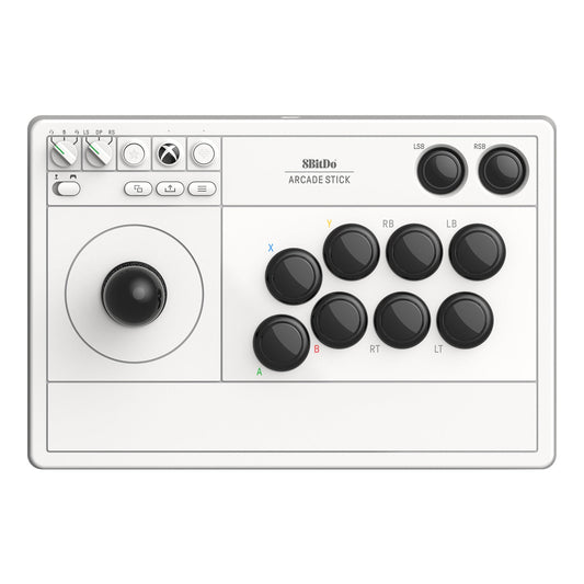 8BitDo Retro Arcade Stick for Xbox & Windows 10 Devices White