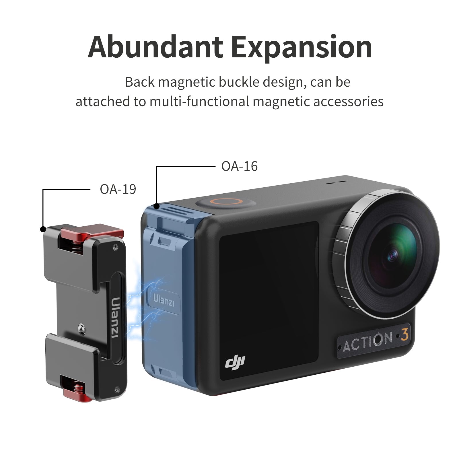 Ulanzi Magnetic Battery Door Cover for DJI Osmo Action 3