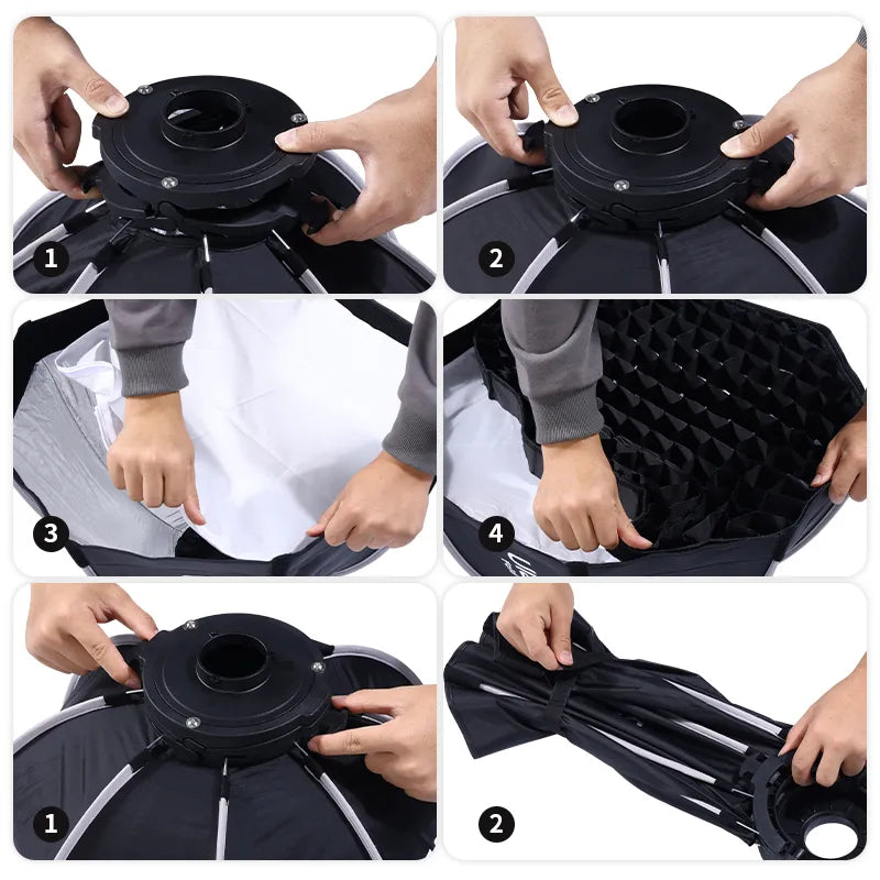 Ulanzi 40cm / 60cm Quick Release Octagonal Softbox with Mini Bowens Mount