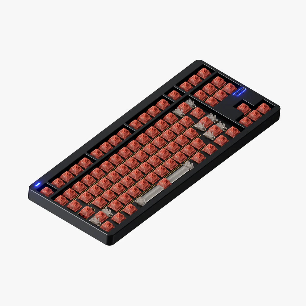 NuPhy Gem80 Barebones Wireless Custom Mechanical Keyboard Obsidian Black
