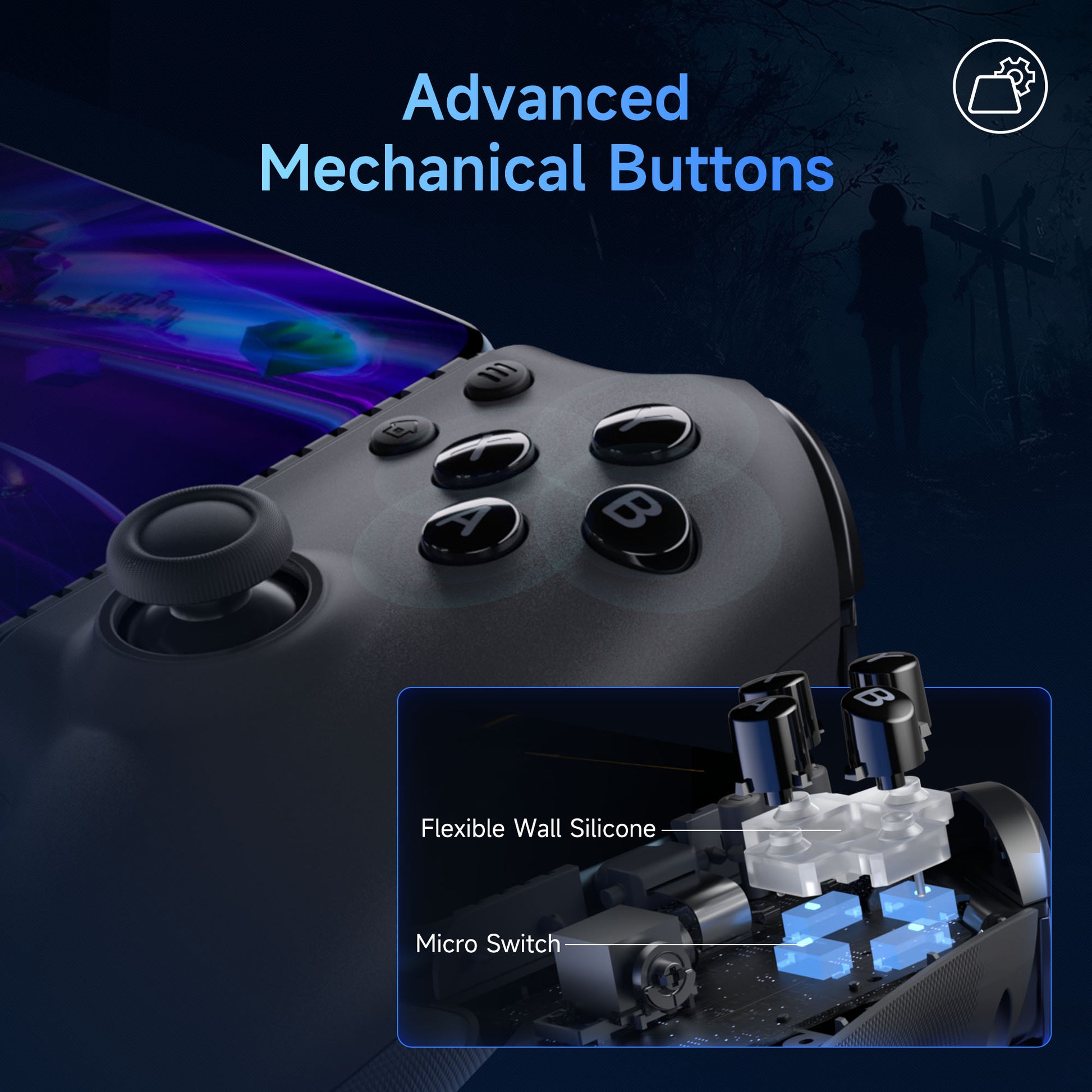 EasySMX M15 Type C Mobile Gaming Controller With Hall Effect & Mechanical Buttons
