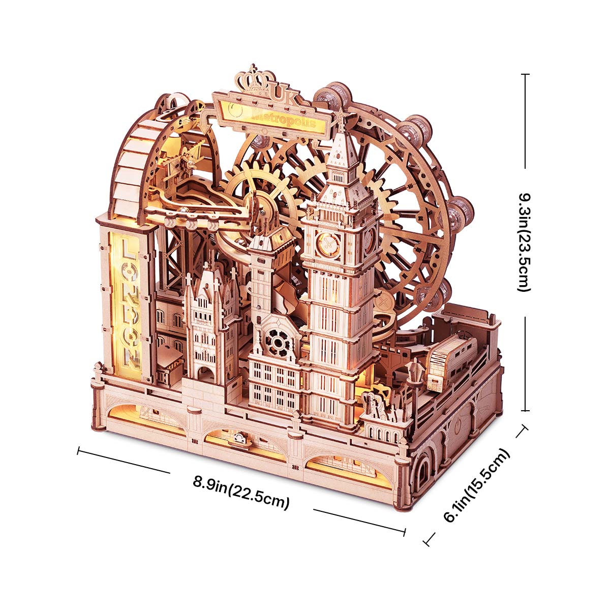 Robotime London Marble Run DIY Wooden 3D Puzzle