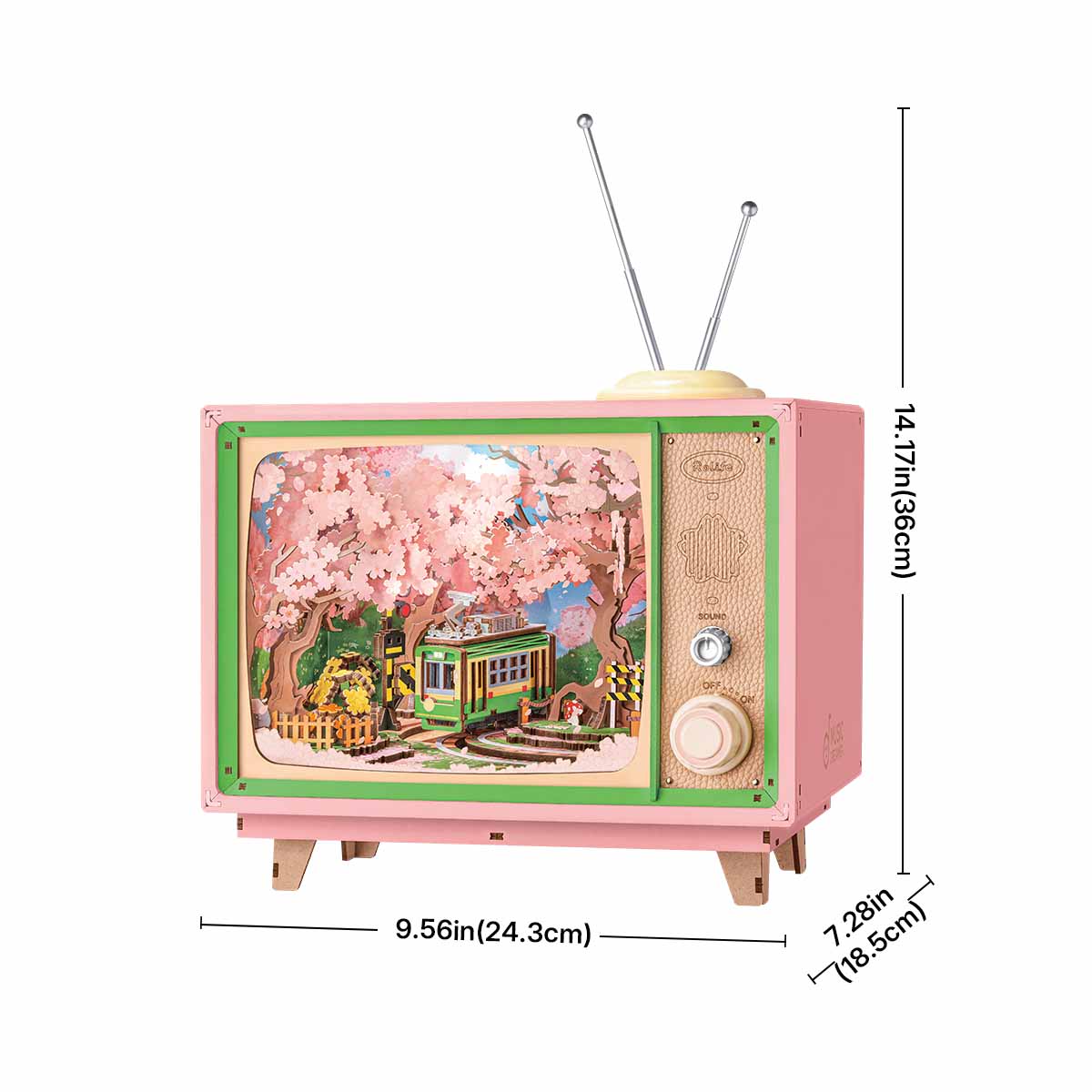 Robotime Sakura Dreamy Tour DIY Music Box 3D Wooden Puzzle