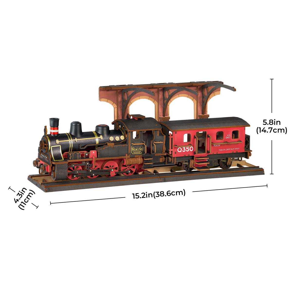 Robotime Steam Journey 3D DIY Wooden Puzzle