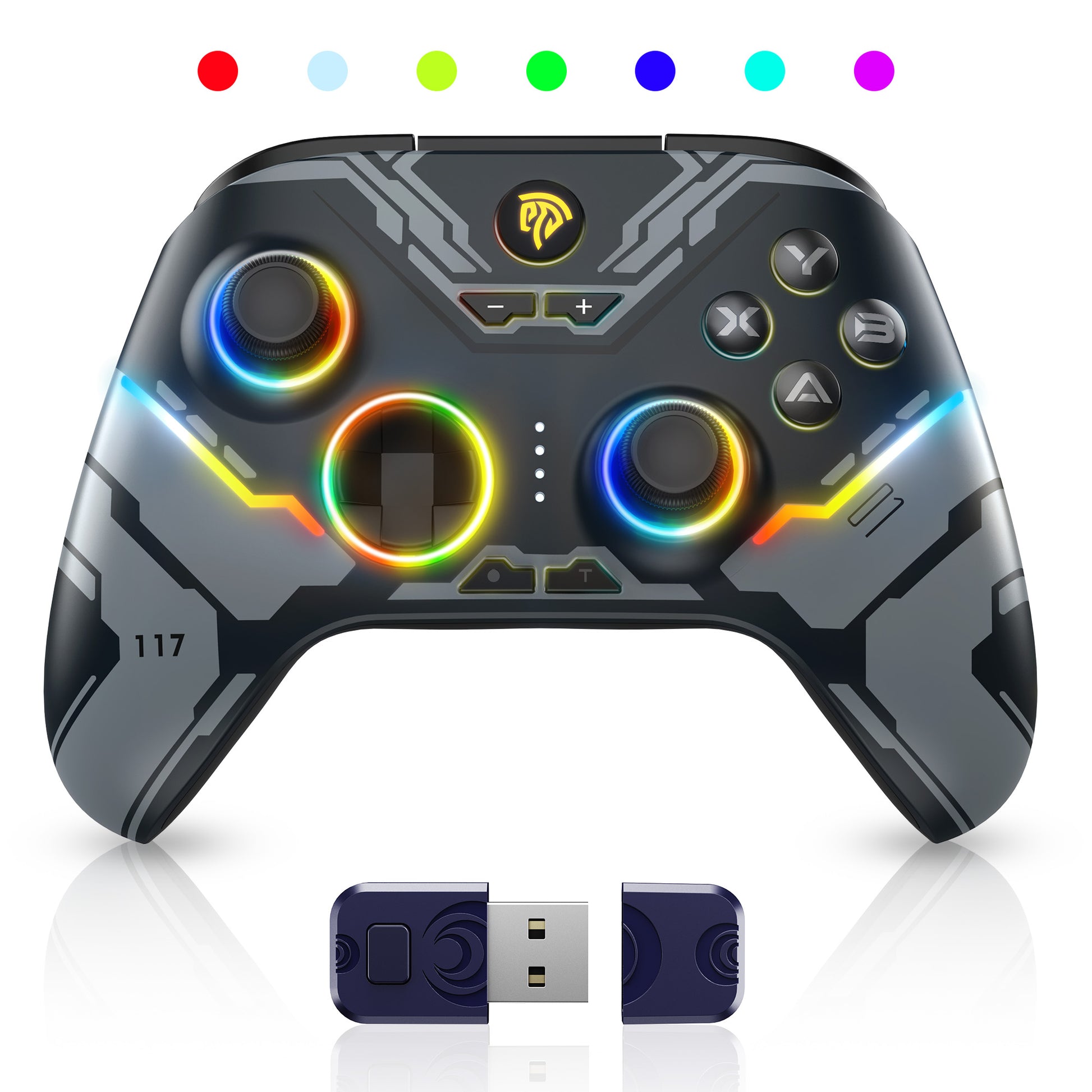 EasySMX X15 RGB Controller – Hall Effect Joystick & Trigger for Windows / Steam / Switch Starfield