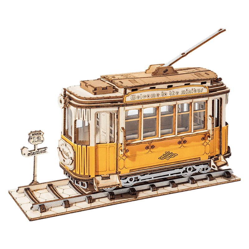 Robotime Historical Tramcar 3D Wooden Puzzle