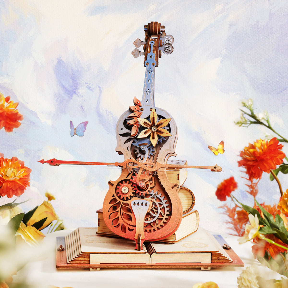 Robotime Symphony of Gorgeous Dreams Mechanical Music Box DIY Puzzle