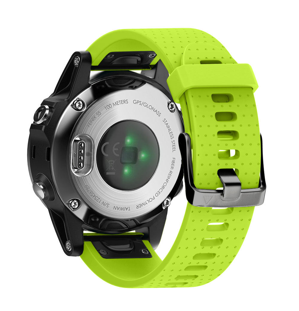 Quick Release Silicone Sports Band Strap Garmin Fenix 5S / 6S 20mm Green - We Love Gadgets