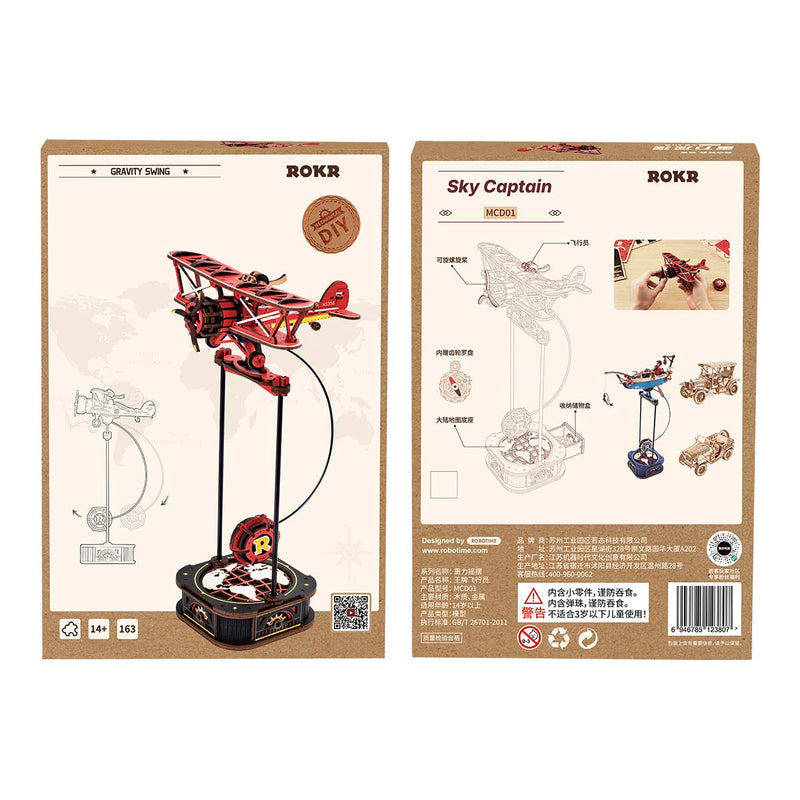 Robotime DIY Sky Captain Pendulum Balance Toy 3D Puzzle