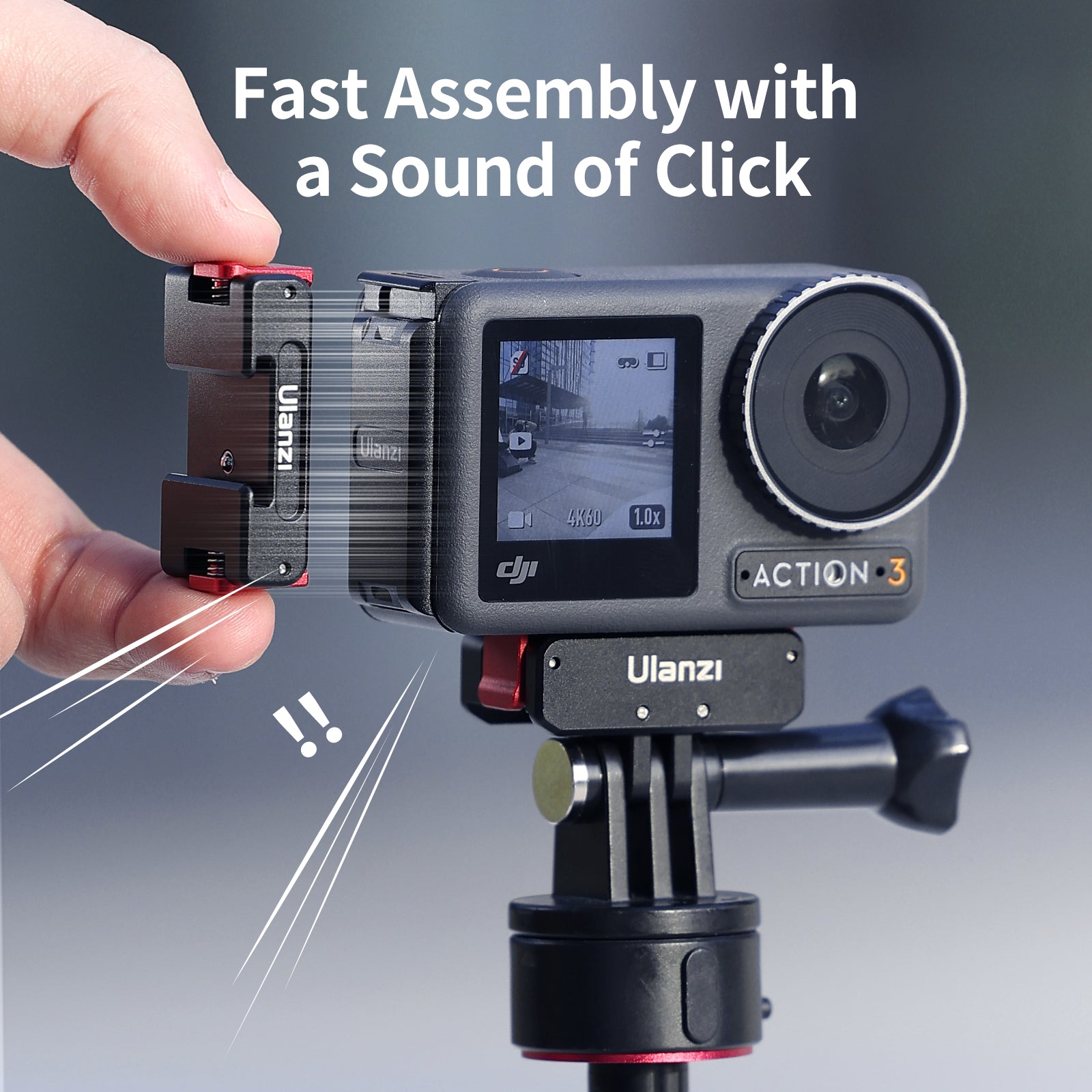 Ulanzi Magnetic Battery Door Cover for DJI Osmo Action 3