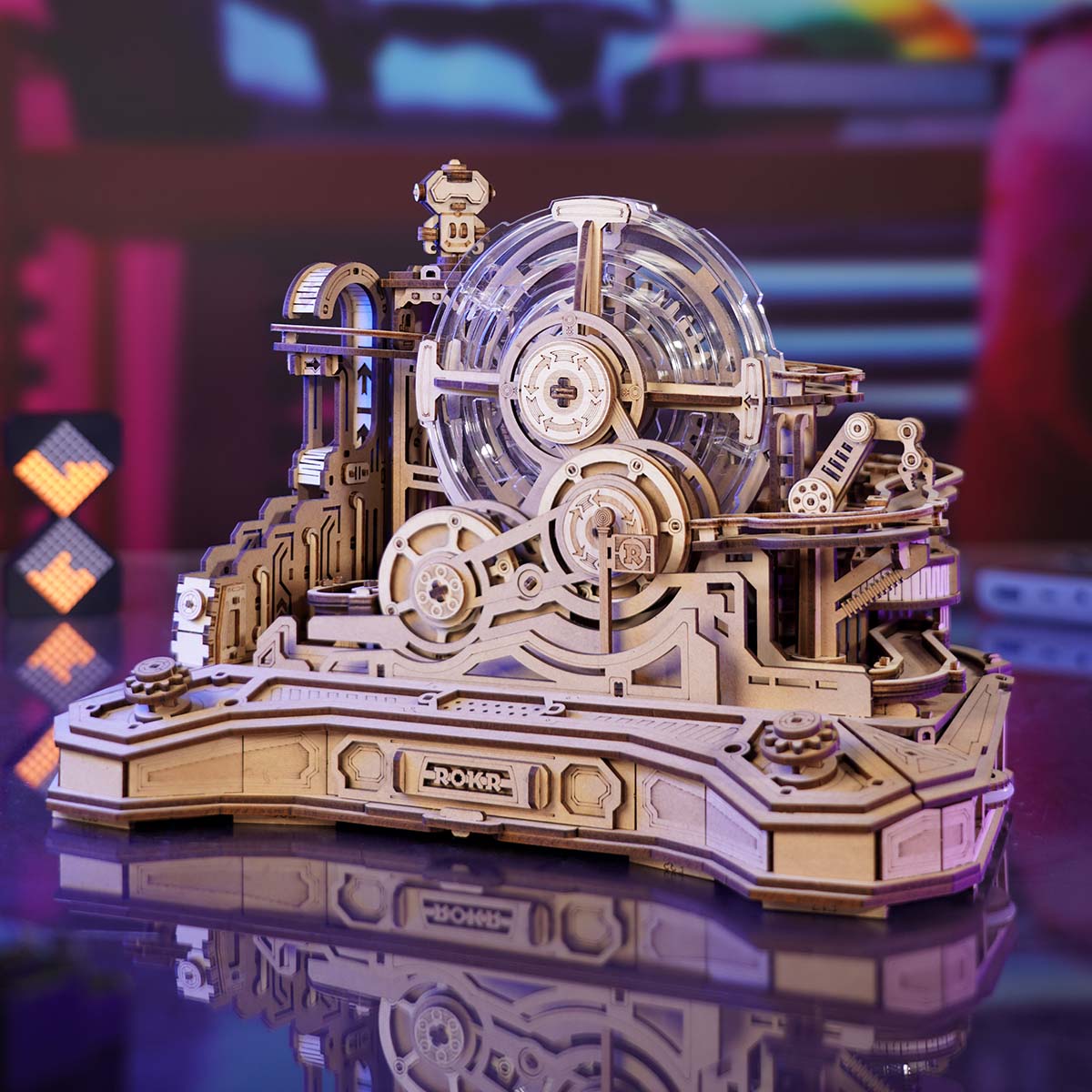 Robotime Gear Ball Challenge Marble Run 3D Wooden Puzzle