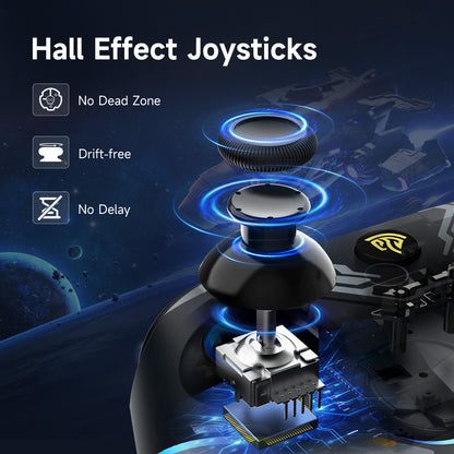 EasySMX X15 RGB Controller – Hall Effect Joystick & Trigger for Windows / Steam / Switch Starfield