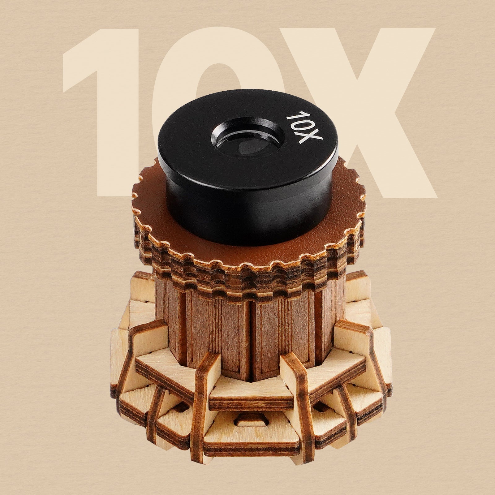 Robotime Microscope Mechanical Wooden DIY 3D Puzzle