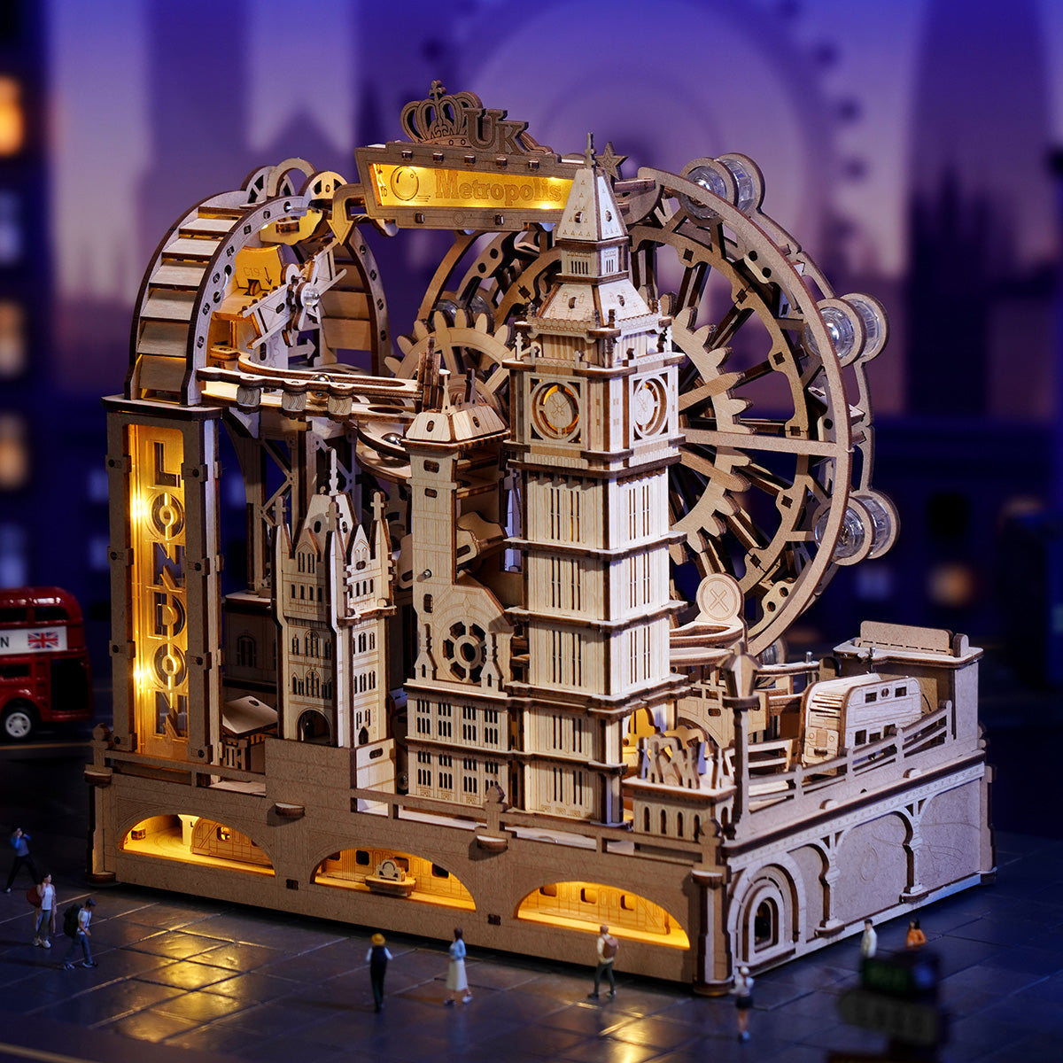 Robotime London Marble Run DIY Wooden 3D Puzzle