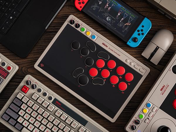 8BitDo Retro Wireless Arcade Controller For Windows & Nintendo Switch