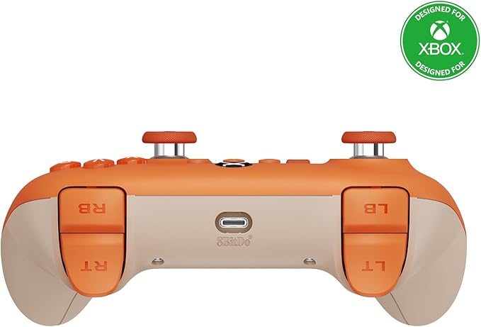8BitDo Ultimate C Wired Controller for Xbox with Hall Effect Joysticks and Hall Triggers Orange