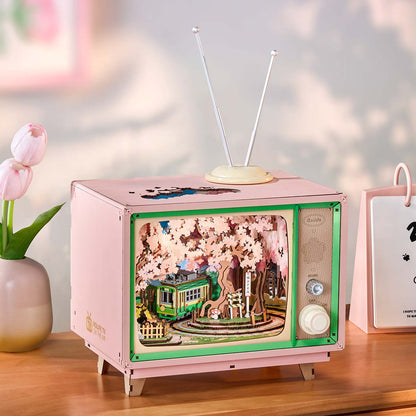 Robotime Sakura Dreamy Tour DIY Music Box 3D Wooden Puzzle