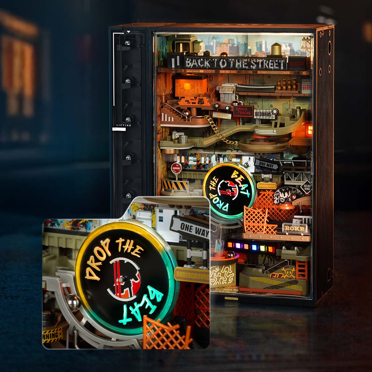 Robotime Hip-Hop Street Marble Run Mechanical 3D Puzzle