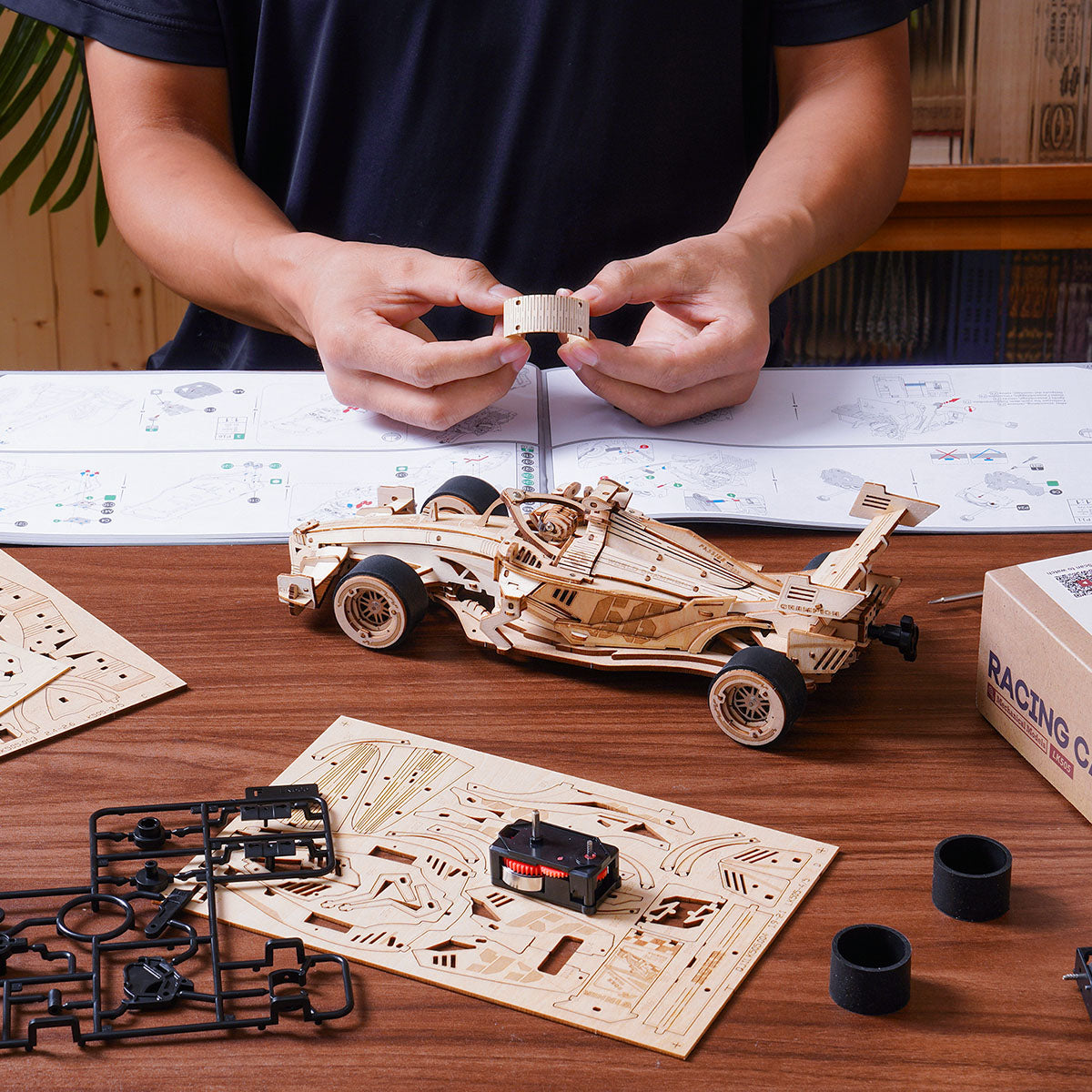 Robotime Racing Car 3D DIY Wooden Puzzle