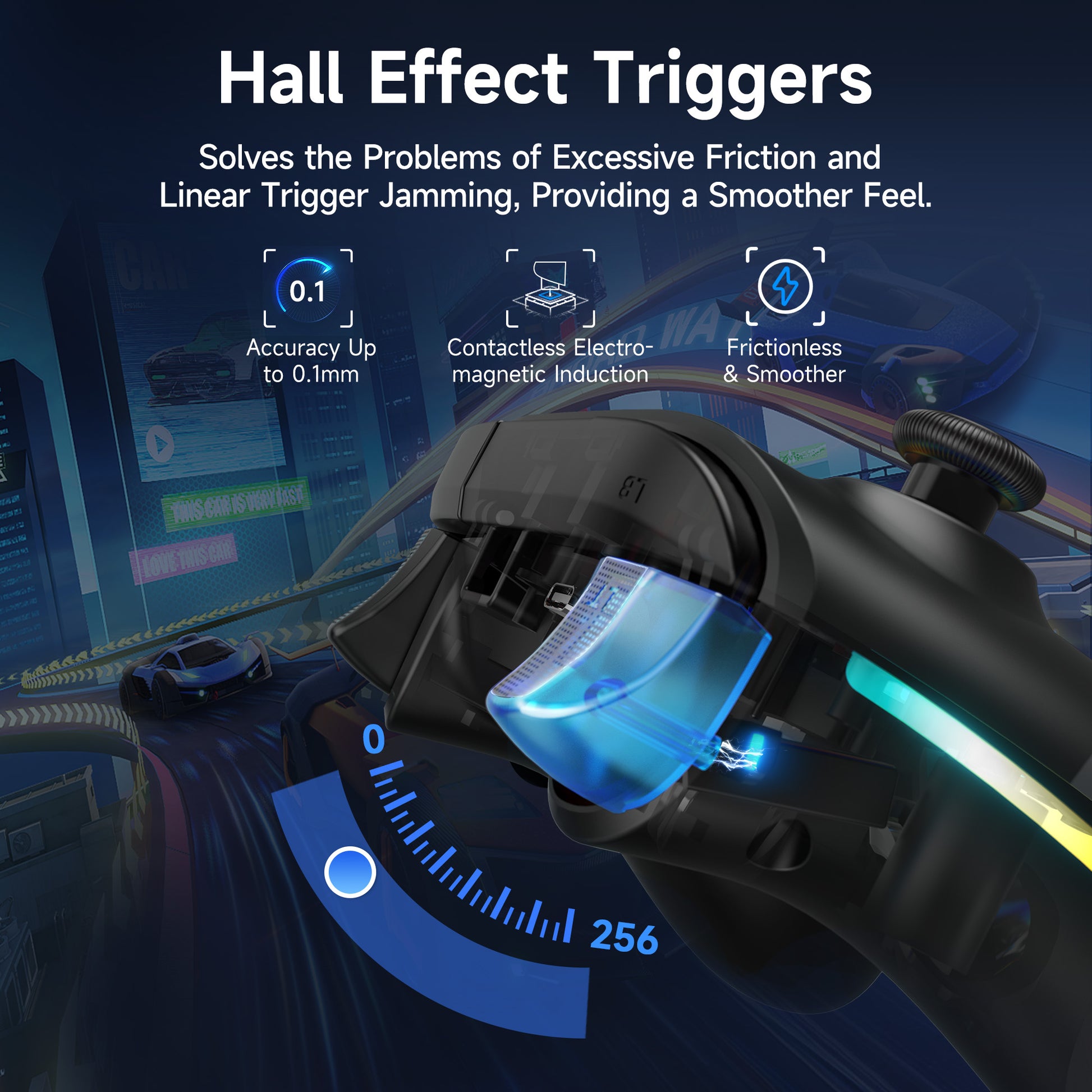 EasySMX X15 RGB Controller – Hall Effect Joystick & Trigger for Windows / Steam / Switch Starfield