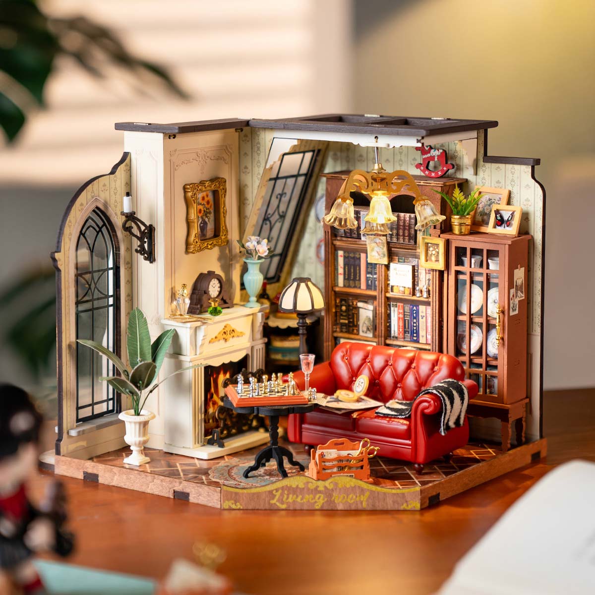 Robotime Catherine's Living Room DIY Miniature 3D House