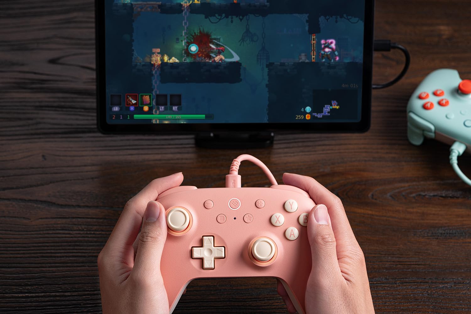 8BitDo Ultimate 2C Wired Controller For Windows and Android Peach