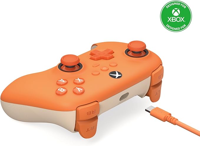 8BitDo Ultimate C Wired Controller for Xbox with Hall Effect Joysticks and Hall Triggers Orange