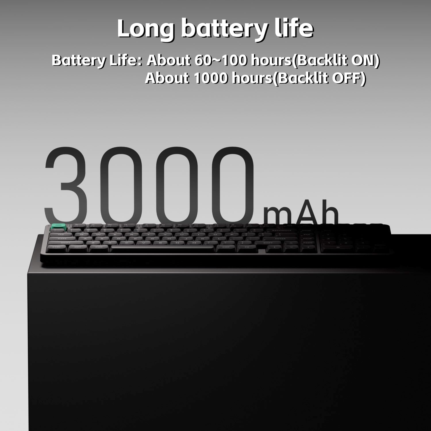 NuPhy Node 100 Low Profile Wireless Mechanical Keyboard Ink Gray Blush Nano Switches