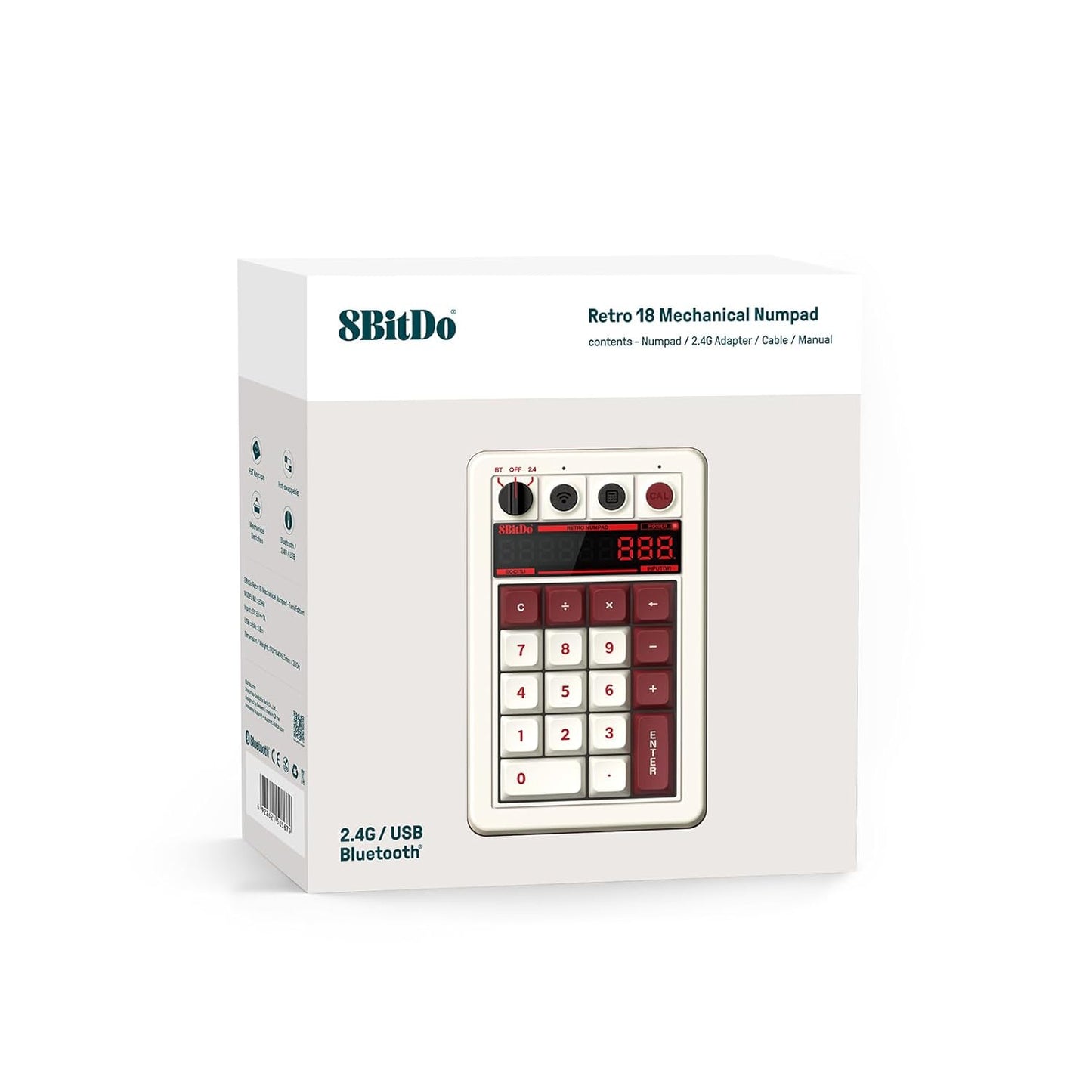 8BitDo Retro 18 Mechanical Numpad Fami Edition