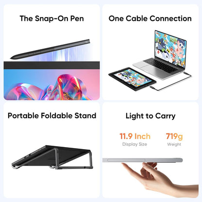 XPPen Artist 12 3rd Gen Display Graphics Drawing Tablet & Stylus