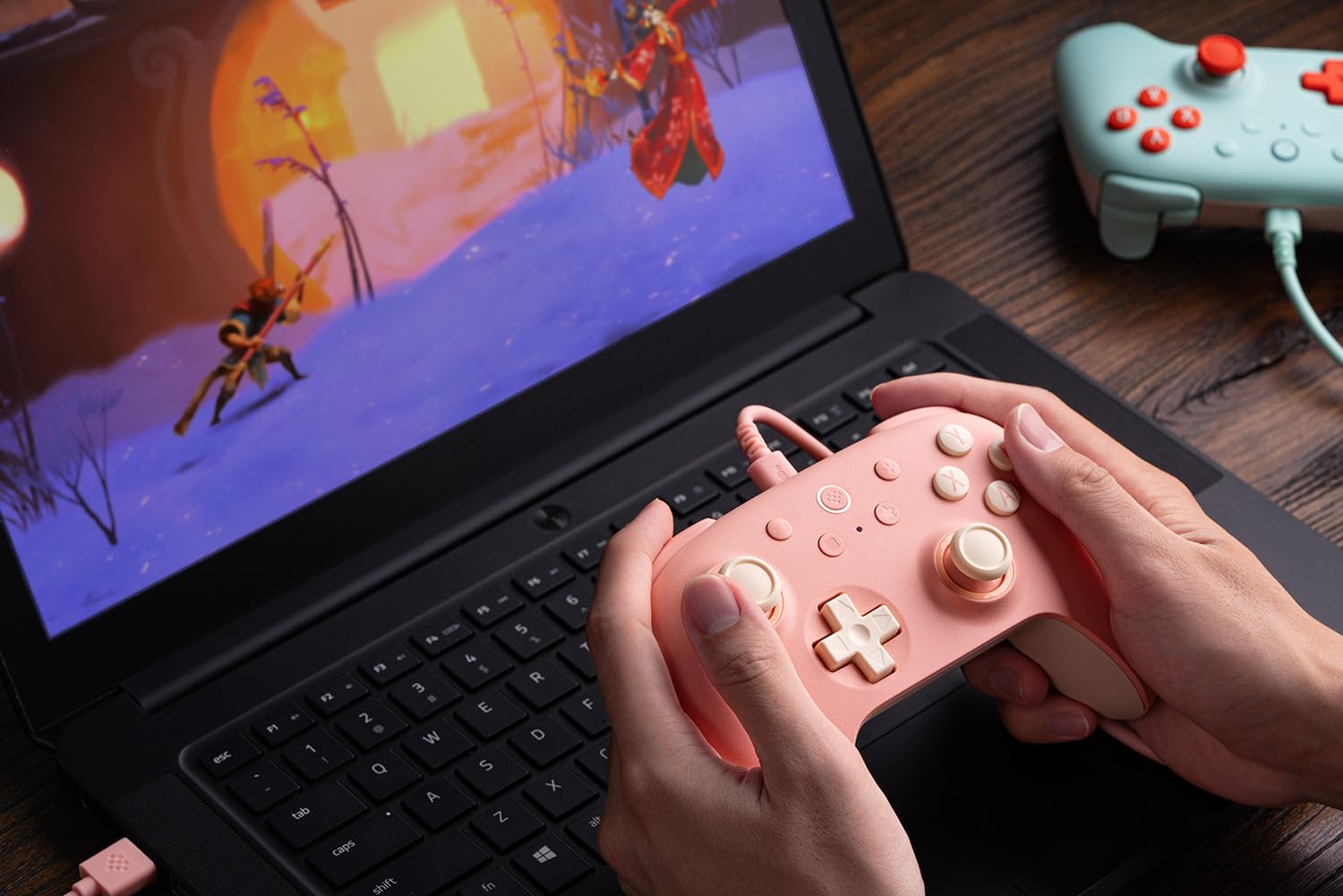 8BitDo Ultimate 2C Wired Controller For Windows and Android Peach