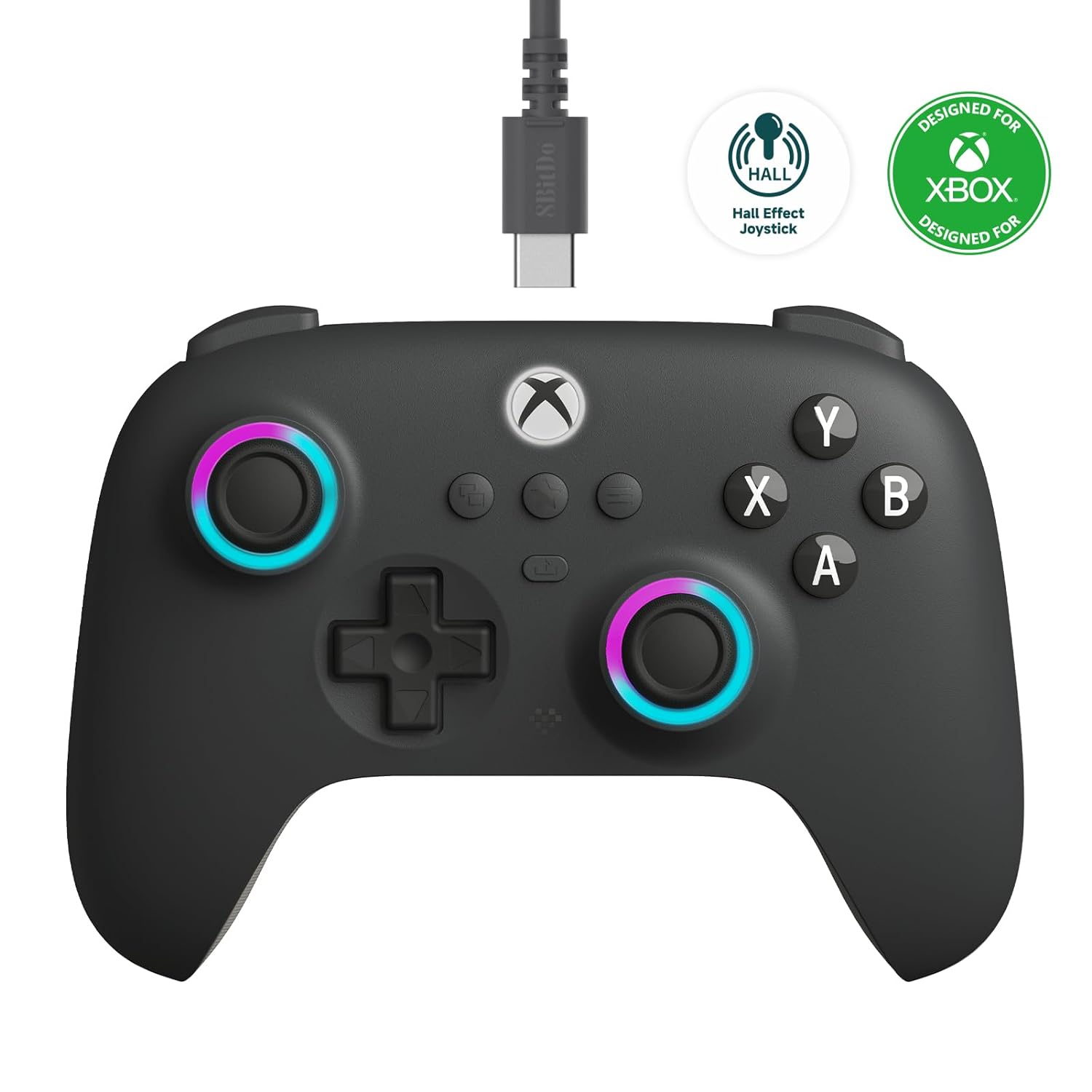 8BitDo Ultimate C Wired Controller for Xbox with Hall Effect Joysticks and Hall Triggers