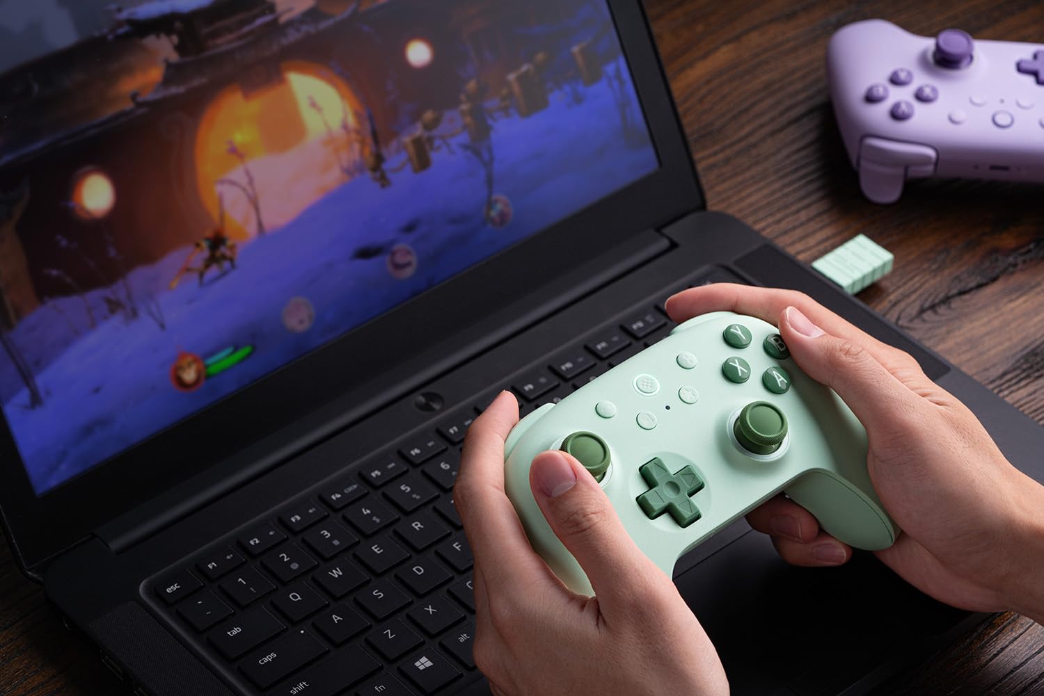 8BitDo Ultimate 2C Wireless Controller for Windows/Android (Hall Effect) Green