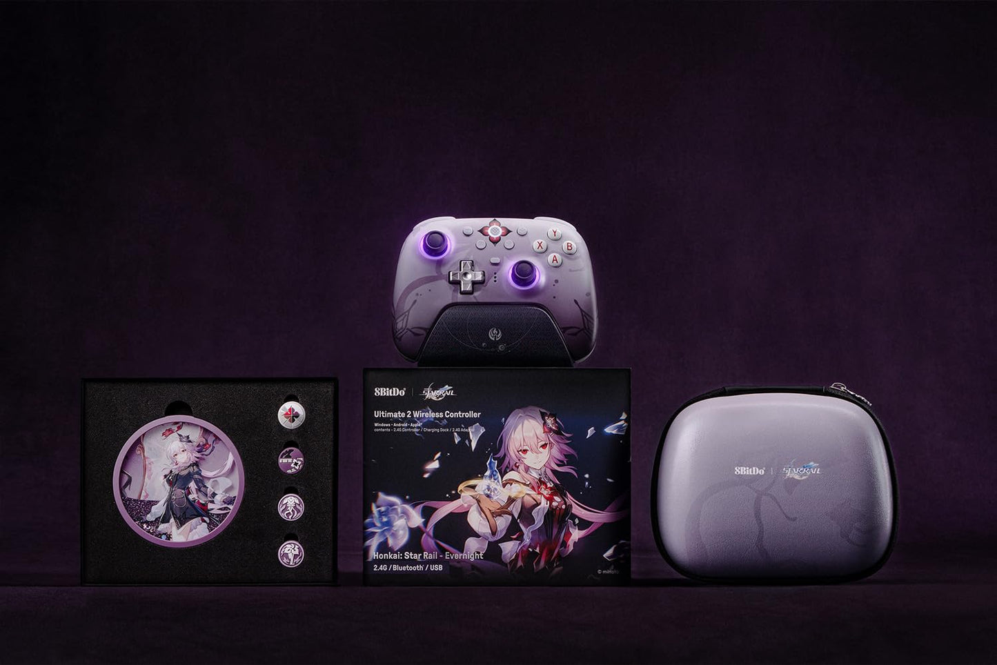 8BitDo Ultimate 2 Wireless Controller For Windows Apple Steam Android Evernight Edition 