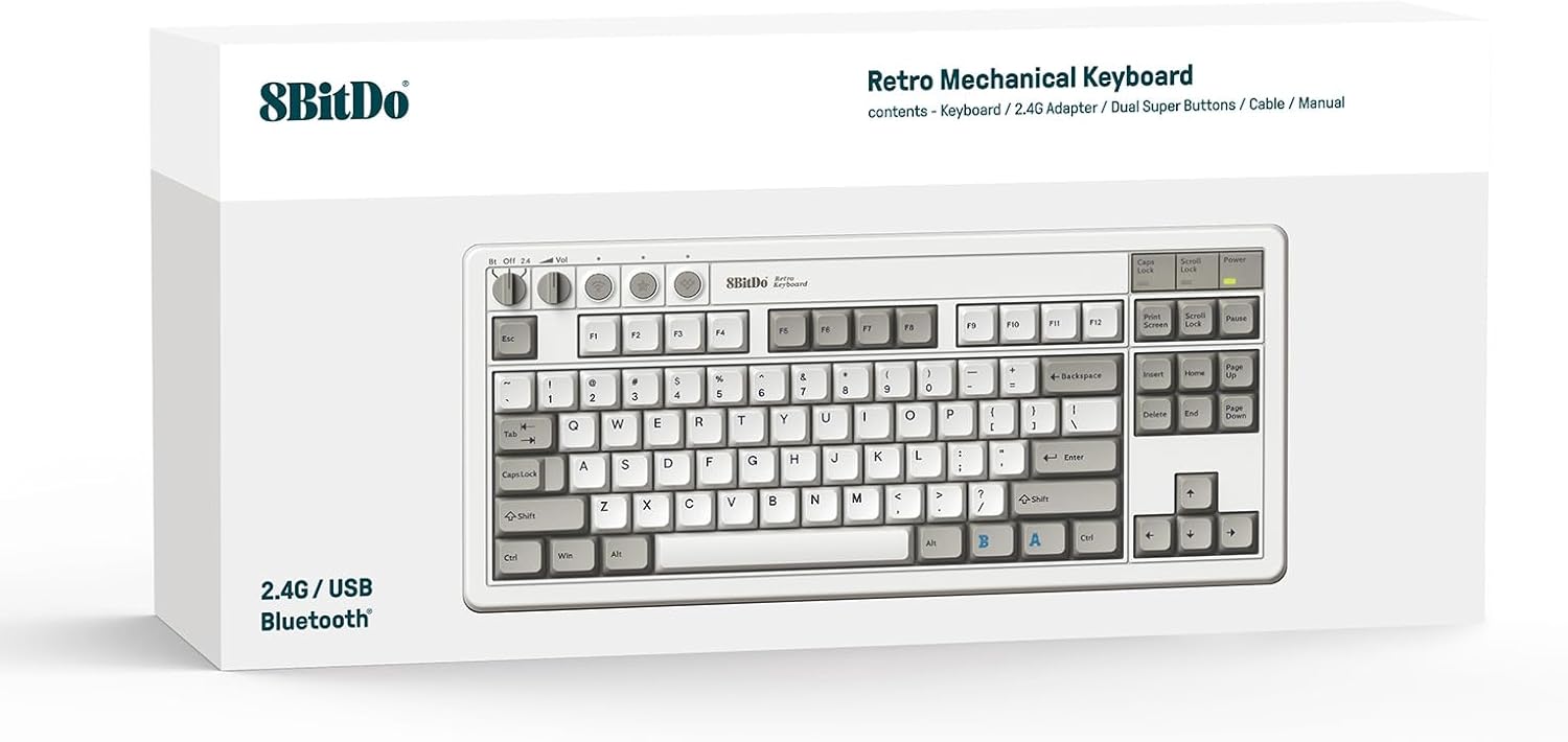 8BitDo Retro Mechanical Keyboard - M Edition