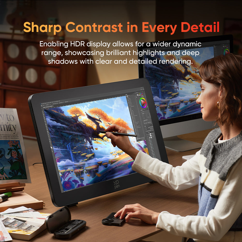 XPPen Artist Pro 27 (Gen2) 4k 120Hz Graphics Display Touchscreen Drawing Tablet