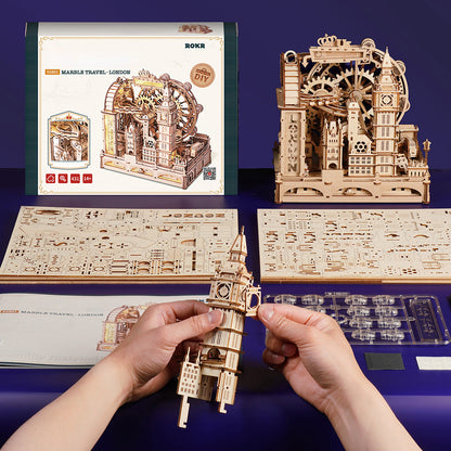 Robotime London Marble Run DIY Wooden 3D Puzzle