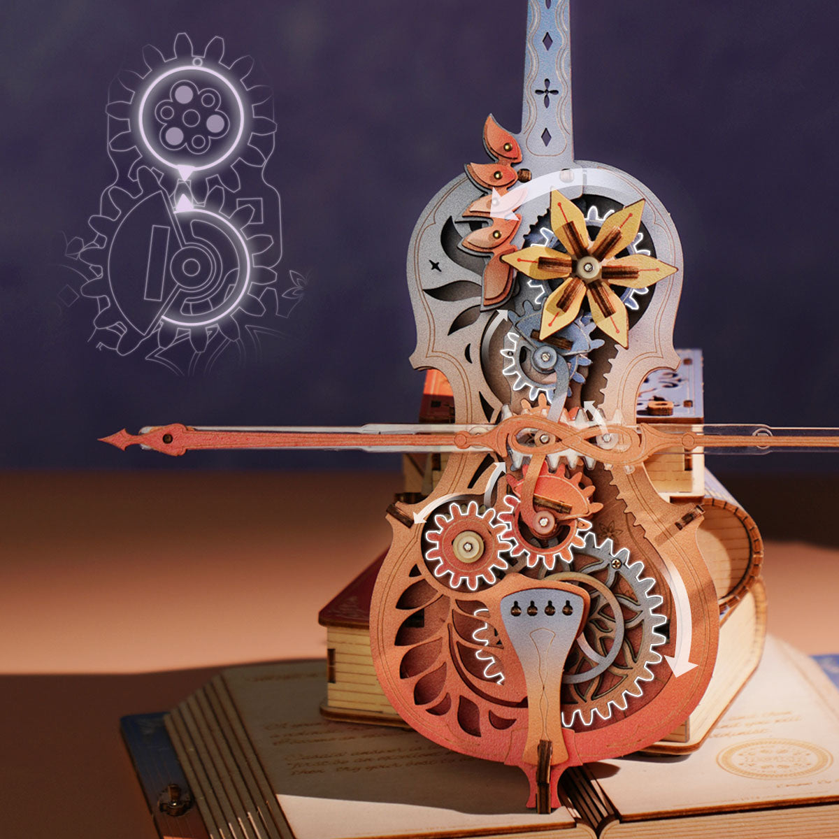 Robotime Symphony of Gorgeous Dreams Mechanical Music Box DIY Puzzle